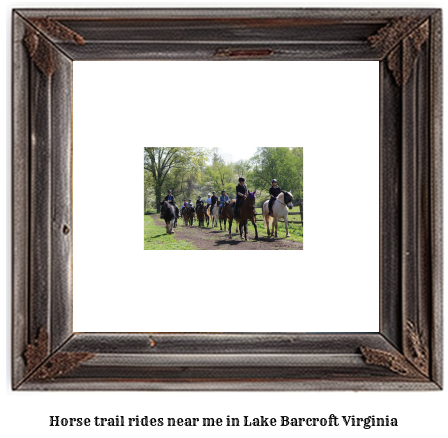 horse trail rides near me in Lake Barcroft, Virginia